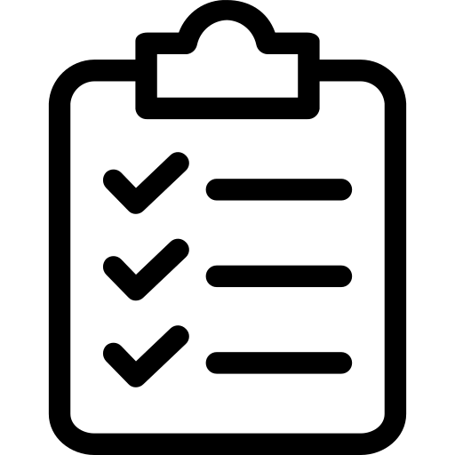 Logo d'un presse-papiers pour ilustrer les points de contrôles
